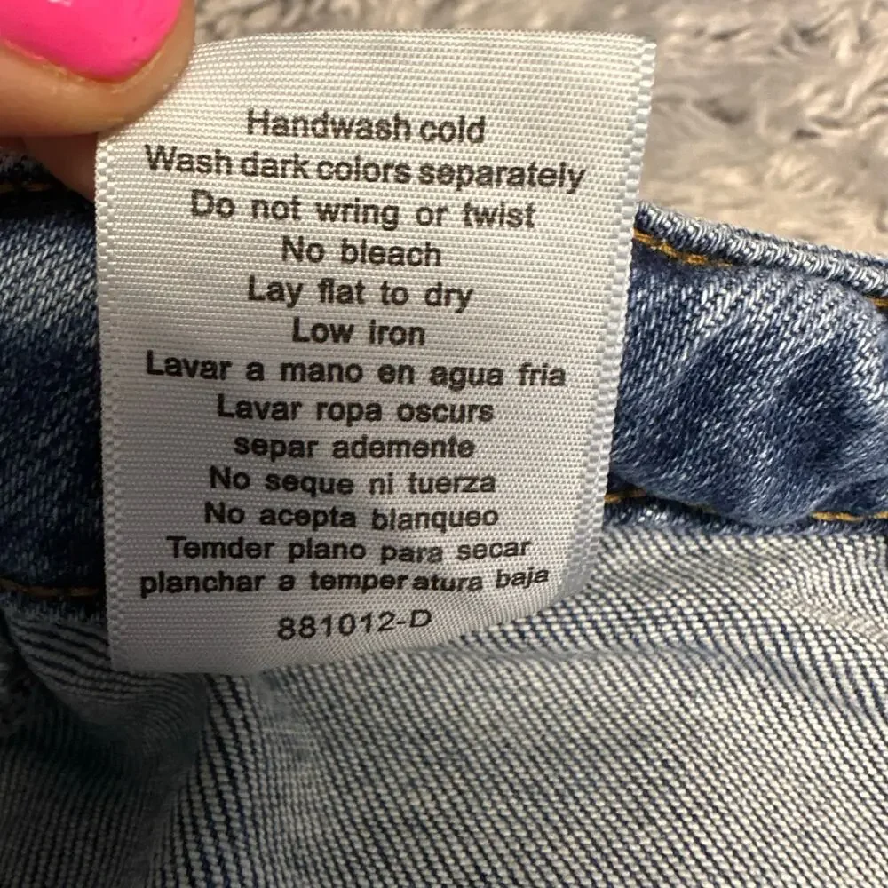 Judy Blue High Waisted Barrel Stitch Thru Pocket Blue Jeans Women's 16W